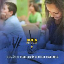 La Peña Boquense lanzó la campaña de Útiles Escolares