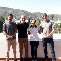 El Intendente Esteban Avilés recibió a la deportista Ana Brouwer de Koning luego de su participación en los JADAR de Rosario