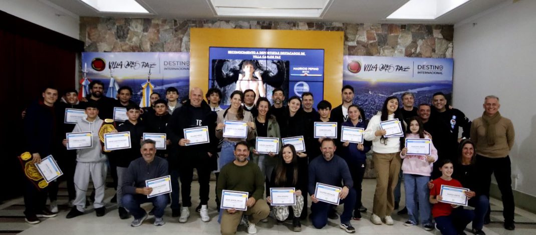 La Municipalidad de Villa Carlos Paz reconoció a deportistas locales